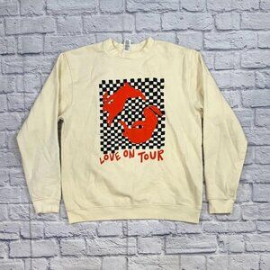 Harry Styles Love On Tour 2021 Checkered Bunny Crewneck sweatshirt | LARGE